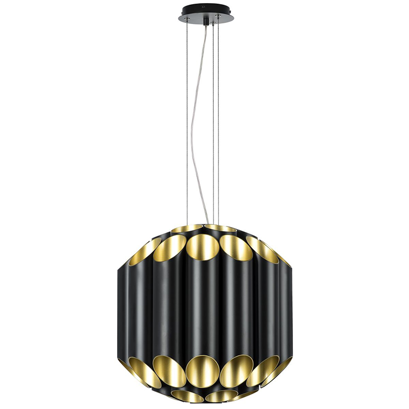 Люстра Garbi Black Pipe Organ Chandelier 44 Черный Золотой Люстра Garbi Black Pipe Organ Chandelier 44 Черный Золотой в Брянске | Loft Concept