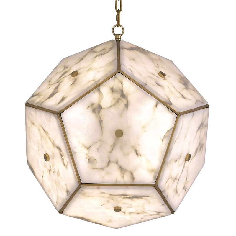 Люстра Eichholtz Lantern Gallo Белый Белый Мрамор Bianco Латунь Люстра Eichholtz Lantern Gallo Белый Белый Мрамор Bianco Латунь в Брянске | Loft Concept