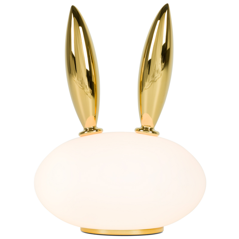 Настольная лампа Moooi Pet Light PURR кролик Белое матовое стекло Глянцевое золото Настольная лампа Moooi Pet Light PURR кролик Белое матовое стекло Глянцевое золото в Брянске | Loft Concept
