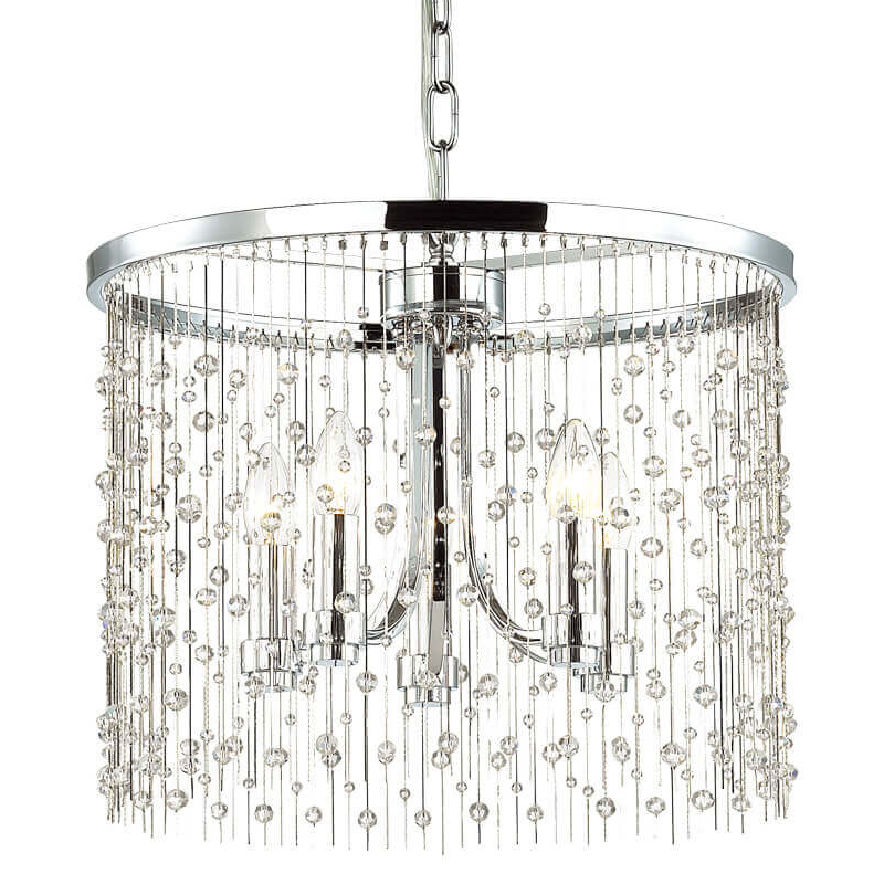 Люстра Hailstorm Rain Chandelier chrome Прозрачный (Transparent) Хром Люстра Hailstorm Rain Chandelier chrome Прозрачный (Transparent) Хром в Брянске | Loft Concept