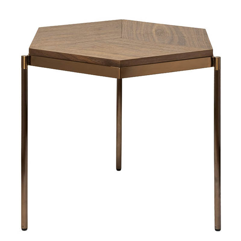 Приставной стол Hexagonal Side Table Бежевый в Брянске | Loft Concept 