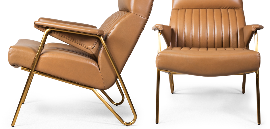 Кресло Solonar light brown leather Кресло Solonar light brown leather - Loft-Concept в Брянске