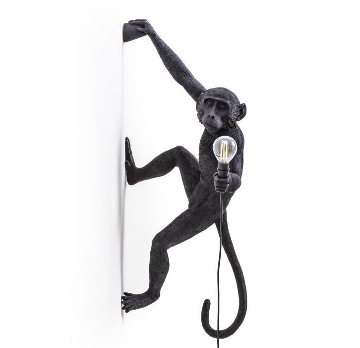 Бра Seletti The Monkey Lamp Hanging Version Right Черный Бра Seletti The Monkey Lamp Hanging Version Right Черный в Брянске | Loft Concept