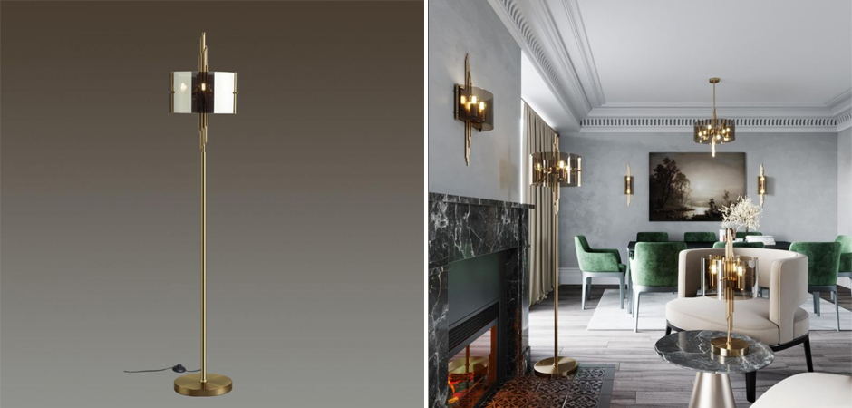 Торшер Pan Flute Grey - Loft-Concept в Брянске