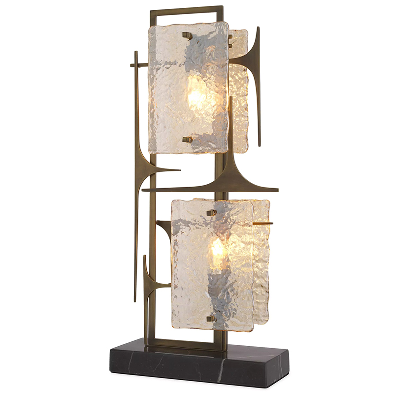 Настольная лампа Eichholtz Table lamp Zeno Латунь Прозрачное Стекло Настольная лампа Eichholtz Table lamp Zeno Латунь Прозрачное Стекло в Брянске | Loft Concept