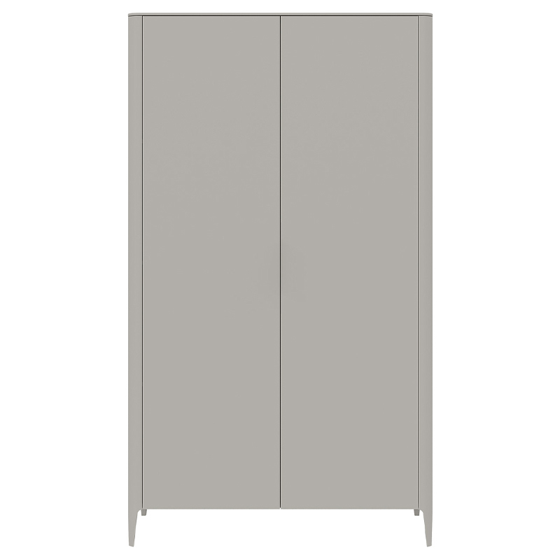 Шкаф двухстворчатый серо-бежевый Type Бежево-серый в Брянске | Loft Concept 