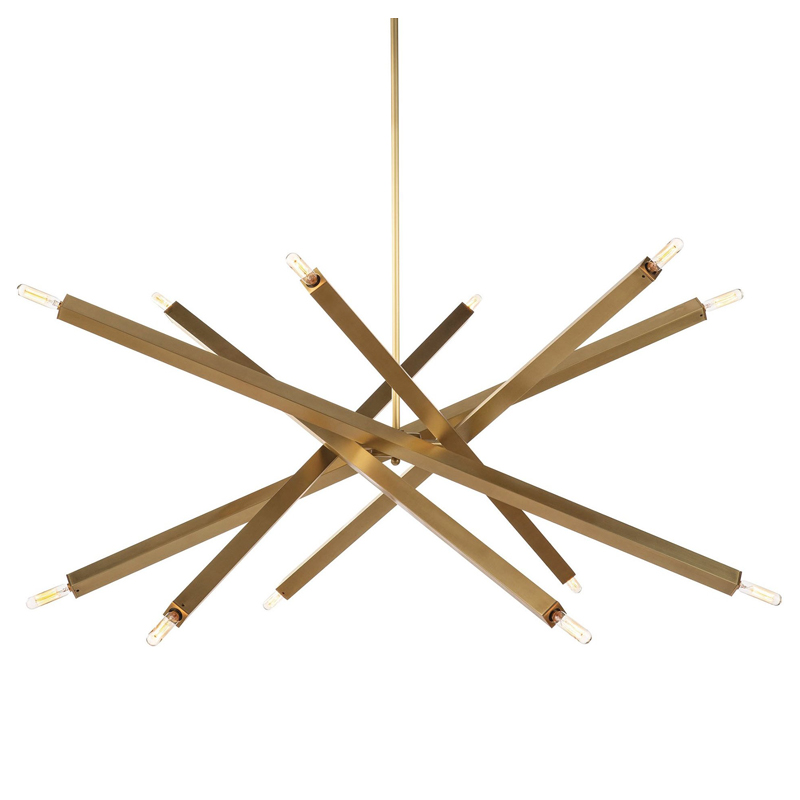Люстра Blathmac Brass Chandelier Латунь Люстра Blathmac Brass Chandelier Латунь в Брянске | Loft Concept