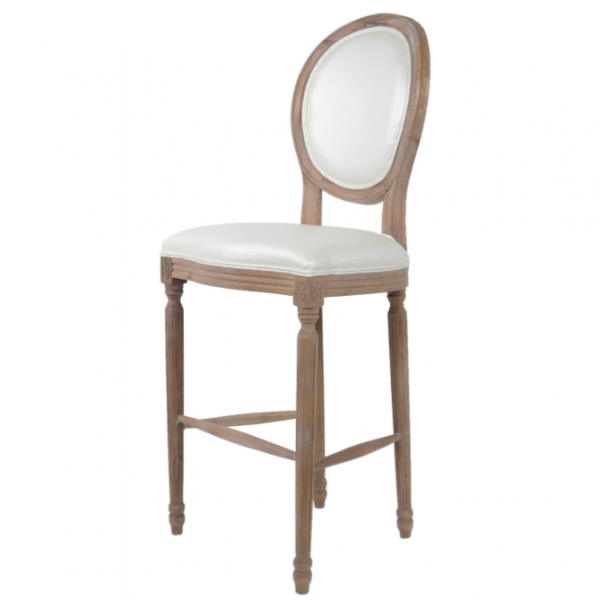 Стул French chairs Provence Bar Brown Chair Белый Коричневый Стул French chairs Provence Bar Brown Chair Белый Коричневый в Брянске | Loft Concept