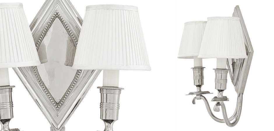 Бра Eichholtz Wall Lamp Diamond Double Бра Eichholtz Wall Lamp Diamond Double - Loft-Concept в Брянске