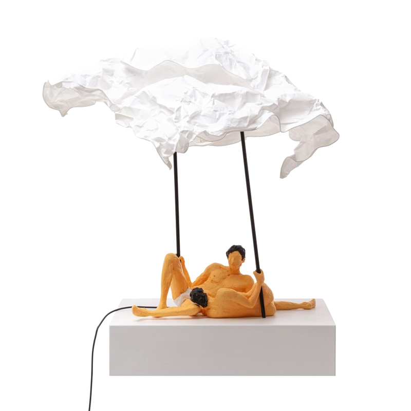 Настольная лампа Seletti Lea & Toni Желтый Белый Настольная лампа Seletti Lea & Toni Желтый Белый в Брянске | Loft Concept