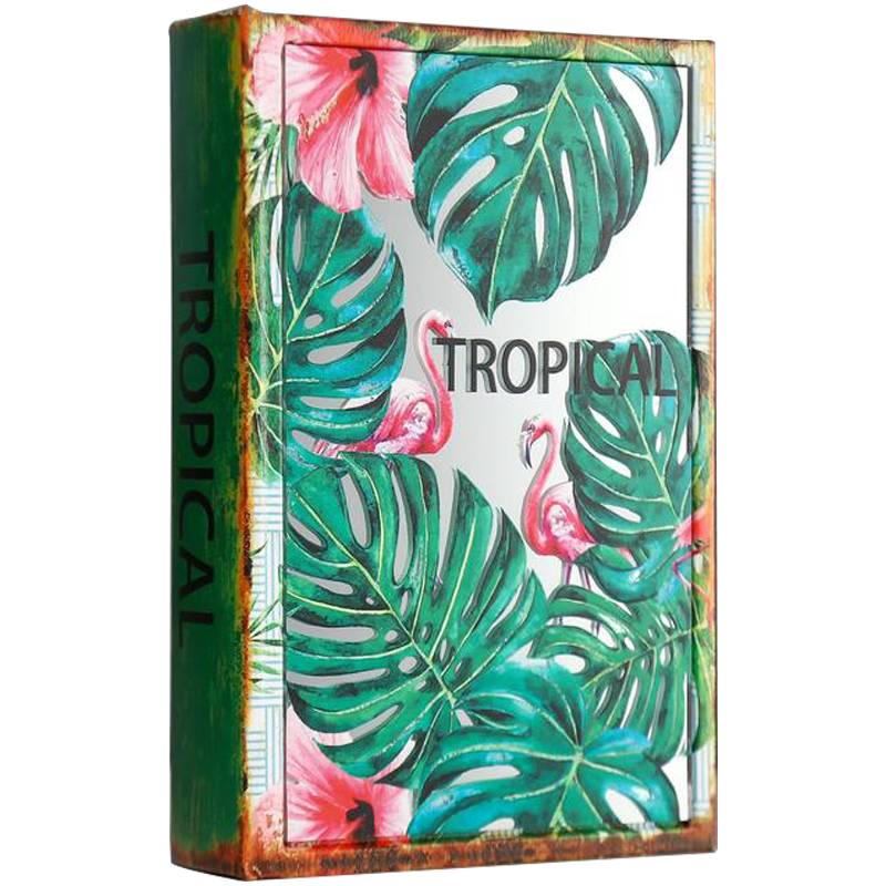 Шкатулка-книга Tropical Flamingos Mirror Book Box Мульти Шкатулка-книга Tropical Flamingos Mirror Book Box Мульти в Брянске | Loft Concept
