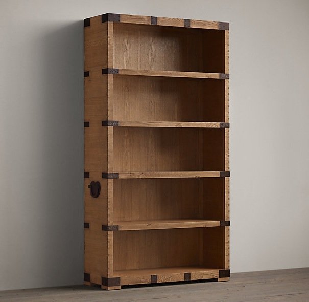 Стеллаж Vintage Loft Rack 2 Дуб темный в Брянске | Loft Concept 