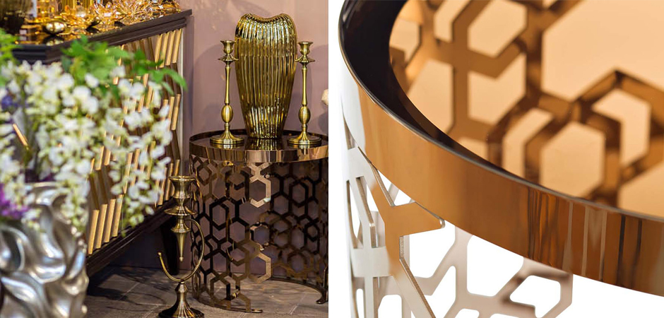 Стол Yen Geometry Table Pink Gold 50 Стол Yen Geometry Table Pink Gold 50 - Loft-Concept в Брянске