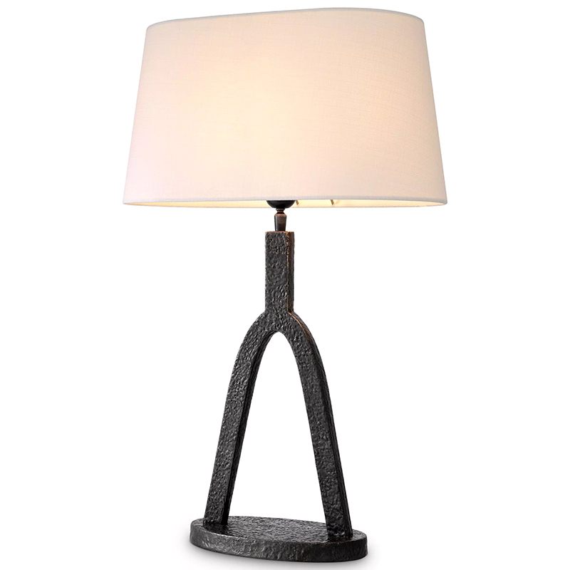 Настольная лампа Eichholtz Table lamp Coosa Темная бронза Белый Настольная лампа Eichholtz Table lamp Coosa Темная бронза Белый в Брянске | Loft Concept