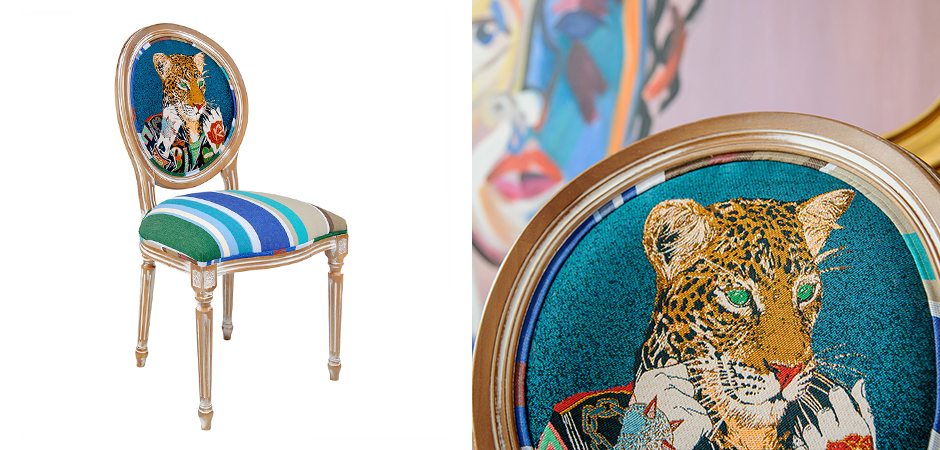 Стул Crazy Leopard Blue Стул Crazy Leopard Blue - Loft-Concept в Брянске
