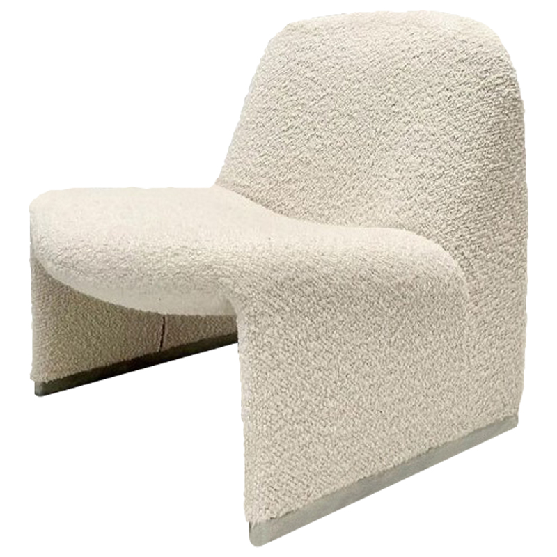 Кресло Kaydan White Boucle Armchair Кресло Kaydan White Boucle Armchair в Брянске | Loft Concept