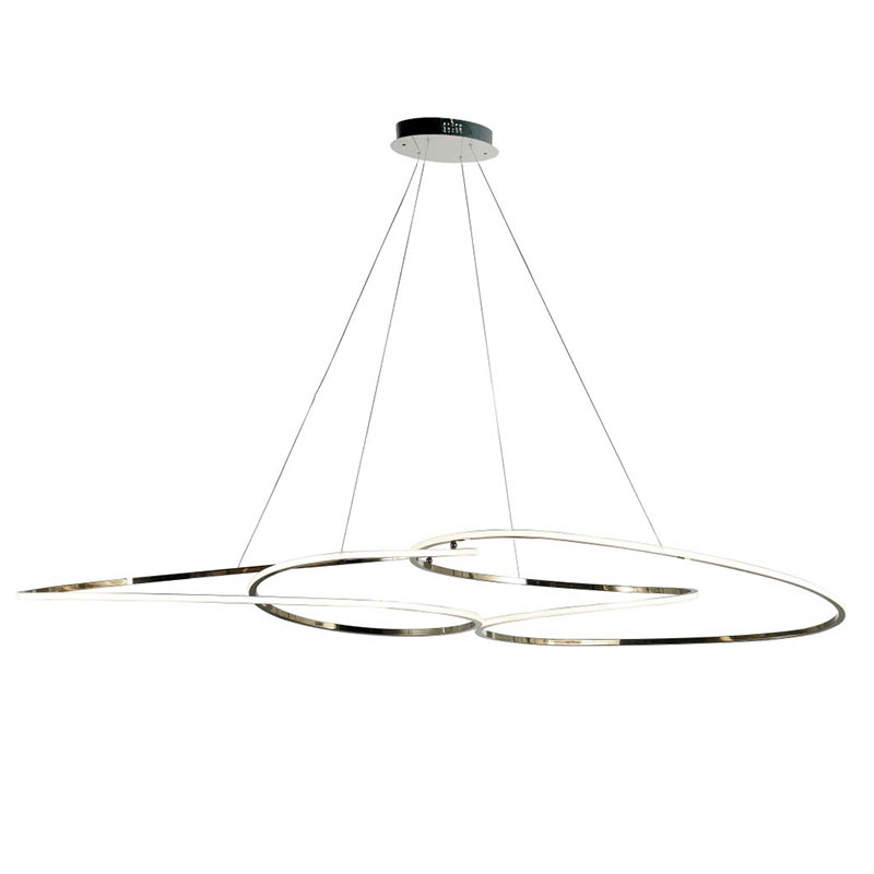 Люстра Adenor Ring Horizontal Chrome Chandelier Хром Люстра Adenor Ring Horizontal Chrome Chandelier Хром в Брянске | Loft Concept