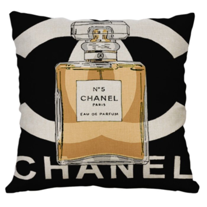 Декоративная подушка CHANEL III Черный Желтый Декоративная подушка CHANEL III Черный Желтый в Брянске | Loft Concept