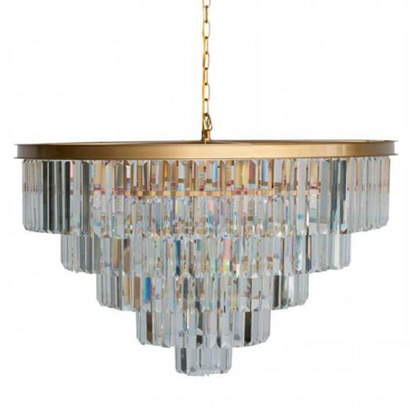 Круглая Люстра RH 1920s Odeon GOLD iron Five Layers Прозрачное Стекло диаметр 80 см Золотой Прозрачное Стекло Круглая Люстра RH 1920s Odeon GOLD iron Five Layers Прозрачное Стекло диаметр 80 см Золотой Прозрачное Стекло в Брянске | Loft Concept