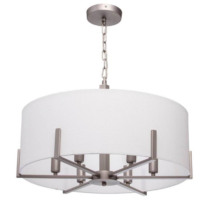 Люстра Loring Chandelier Бежевый Никель Люстра Loring Chandelier Бежевый Никель в Брянске | Loft Concept