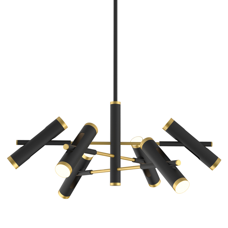 Люстра Rainer Chandelier black Черный Золотой Люстра Rainer Chandelier black Черный Золотой в Брянске | Loft Concept
