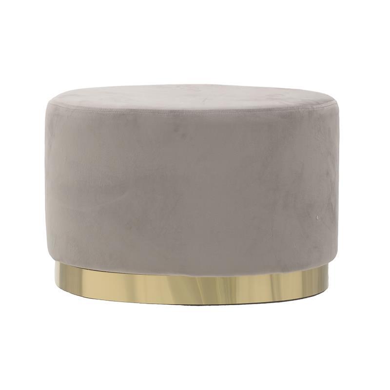 Пуф Golden Belt Beige Pastel Бежево-серый Золотой в Брянске | Loft Concept 
