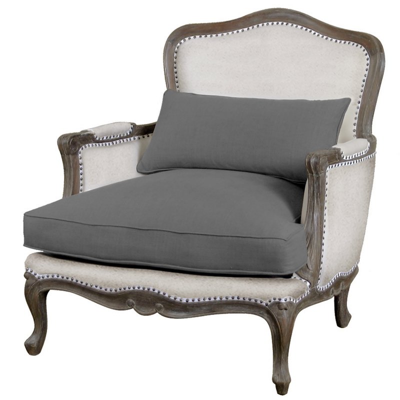 Кресло Bergere Royal Louis XVI Кресло Бержер ivory ( слоновая кость ) Дерево Темно-Серый Кресло Bergere Royal Louis XVI Кресло Бержер ivory ( слоновая кость ) Дерево Темно-Серый в Брянске | Loft Concept