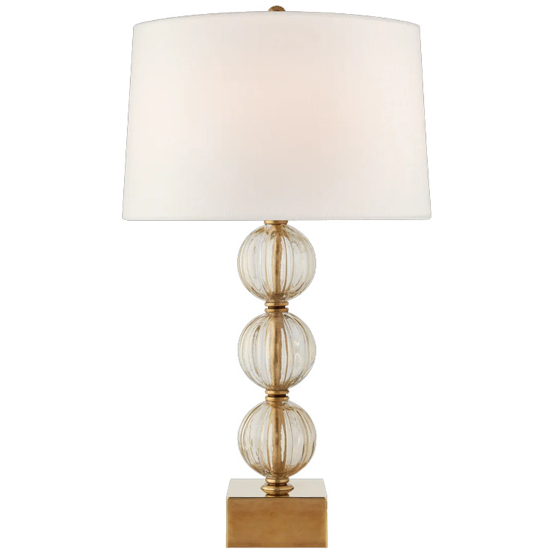 Настольная Лампа SAZERAC LARGE TABLE LAMP Transparent Бежевый Прозрачное Стекло Латунь Настольная Лампа SAZERAC LARGE TABLE LAMP Transparent Бежевый Прозрачное Стекло Латунь в Брянске | Loft Concept