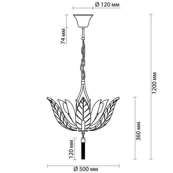 Люстра Glass Petals Chandelier 50 Люстра Glass Petals Chandelier 50 в Брянске