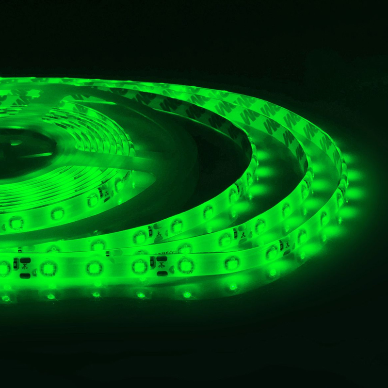 Светодиодная влагозащищенная лента 4,8W/m 60LED/m 3528SMD зеленый Белый Светодиодная влагозащищенная лента 4,8W/m 60LED/m 3528SMD зеленый Белый в Брянске | Loft Concept