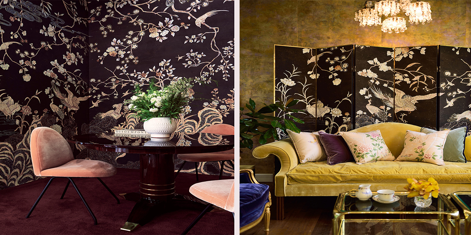 Обои ручная роспись Coco coromandel Edo Burnt Umber - фото №1