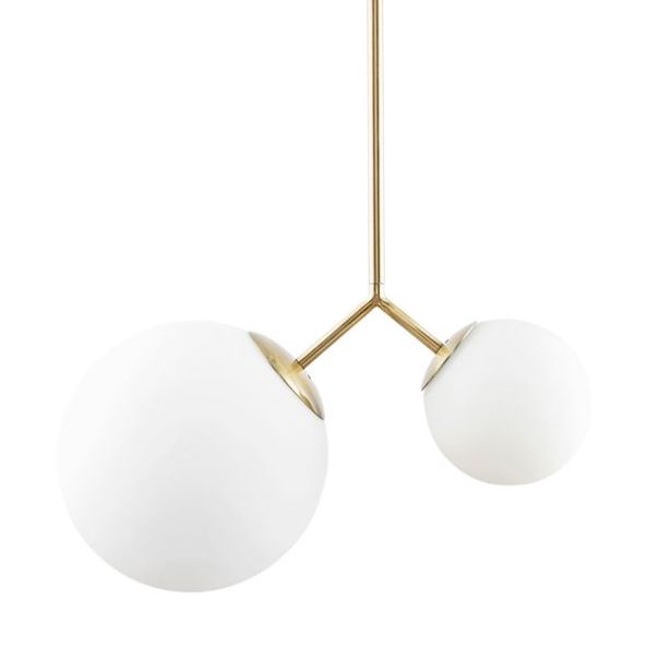 Подвесной светильник VIOLA WALL Lamp Латунь Белый Подвесной светильник VIOLA WALL Lamp Латунь Белый в Брянске | Loft Concept