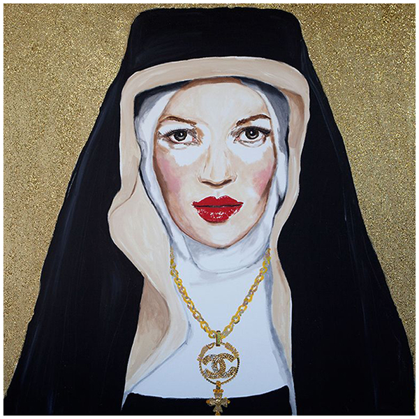 Картина Kate Moss with Byzantine Chanel Necklace Мульти Картина Kate Moss with Byzantine Chanel Necklace Мульти в Брянске | Loft Concept