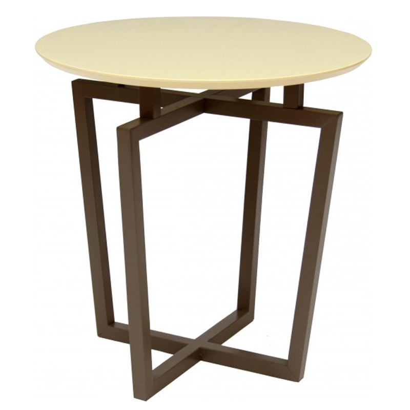 Приставной стол Orrell Side Table Бежевый Коричневый Приставной стол Orrell Side Table Бежевый Коричневый в Брянске | Loft Concept