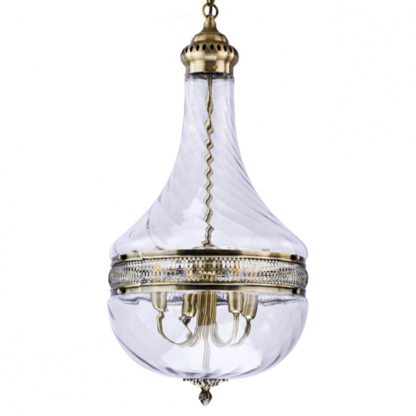 Люстра Capitol Hill Glass Pendant 40 Nickel Хром Люстра Capitol Hill Glass Pendant 40 Nickel Хром в Брянске | Loft Concept