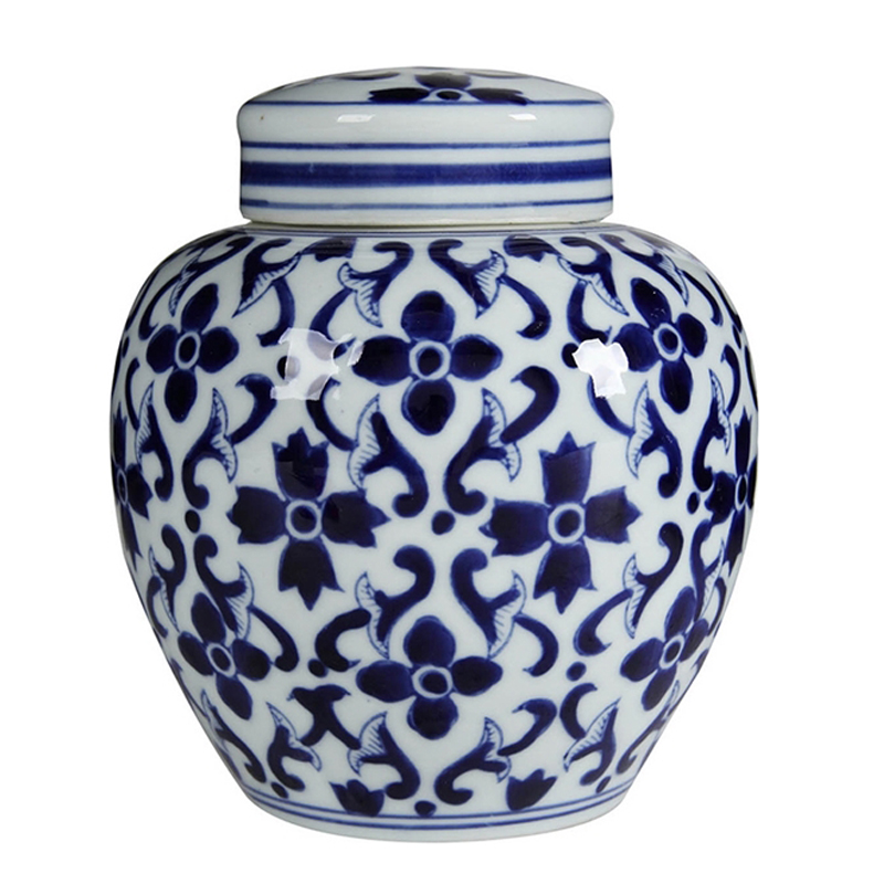 Ваза Irene Vase Белый Синий Ваза Irene Vase Белый Синий в Брянске | Loft Concept