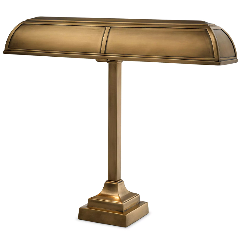 Настольная лампа Eichholtz Desk Lamp Banker Trust Винтажная латунь Настольная лампа Eichholtz Desk Lamp Banker Trust Винтажная латунь в Брянске | Loft Concept