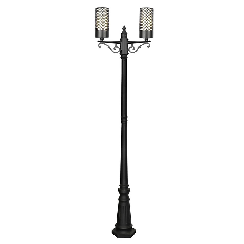 Парковый торшер Holger Street Floor Lamp Черный Белое матовое стекло Парковый торшер Holger Street Floor Lamp Черный Белое матовое стекло в Брянске | Loft Concept