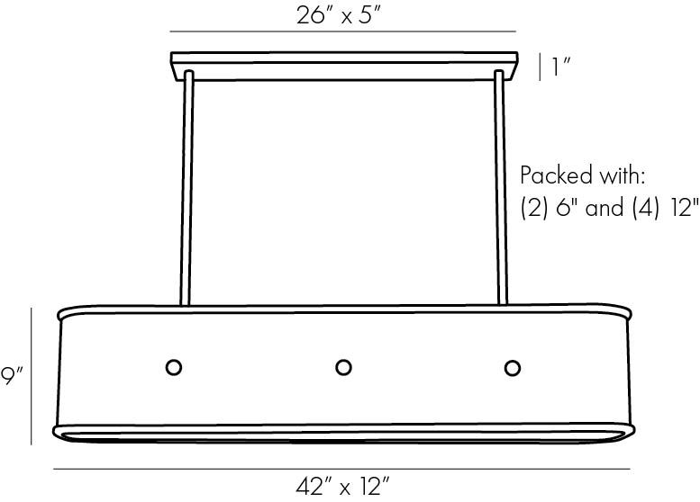 Люстра Arteriors GLENDALE LINEAR CHANDELIER в Брянске