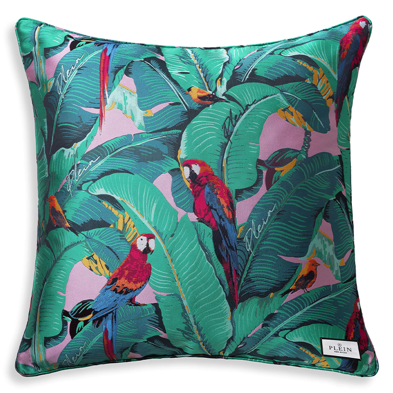 Подушка Philipp Plein Cushion Parrot 70 x 70 Мульти в Брянске | Loft Concept 