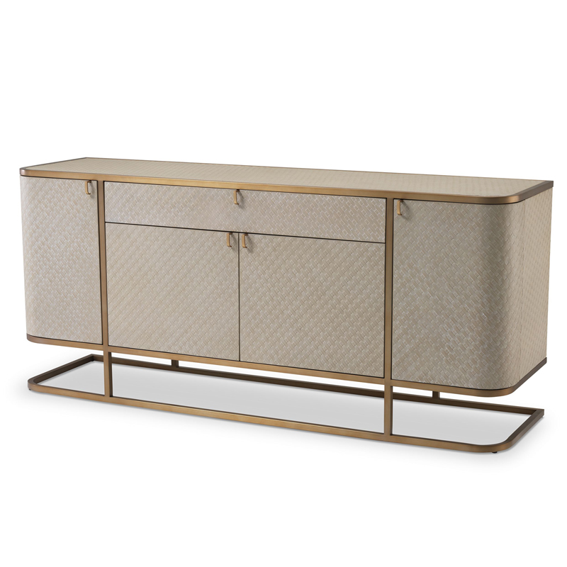 Комод Eichholtz Dresser Napa Valley oak Бежевый Матовая латунь Комод Eichholtz Dresser Napa Valley oak Бежевый Матовая латунь в Брянске | Loft Concept
