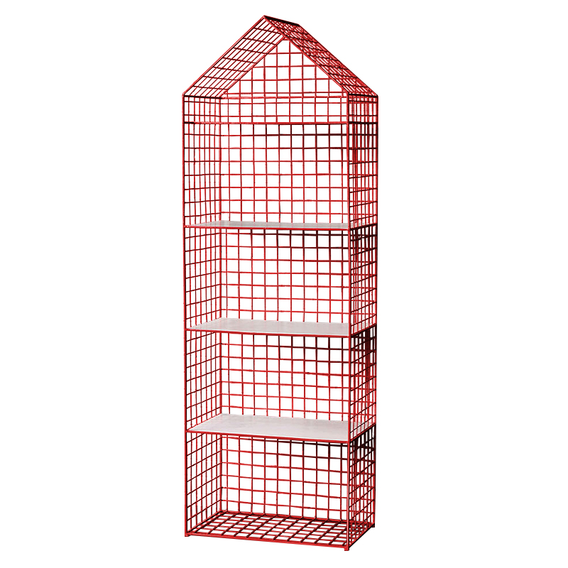 Стеллаж House Industrial Metal Rust Rack Красный Стеллаж House Industrial Metal Rust Rack Красный в Брянске | Loft Concept