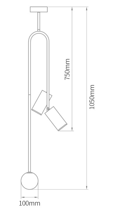 Потолочный светильник Ando Wooden Metal Brass Light 3 плафона Потолочный светильник Ando Wooden Metal Brass Light 3 плафона в Брянске