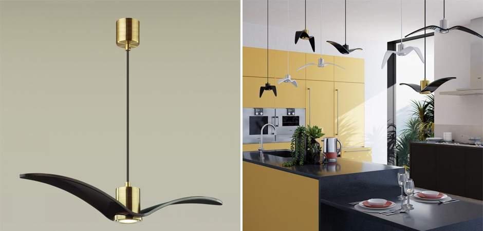 Подвесной светильник Seagull Scope Gold черный Подвесной светильник Seagull Scope Gold черный - Loft-Concept в Брянске