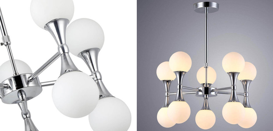 Люстра Ball Valley Chandelier Chromium 10 Люстра Ball Valley Chandelier Chromium 10 - Loft-Concept в Брянске