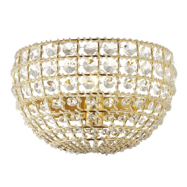 Бра Casbah Crystal Wall Lamp Gold Прозрачный Глянцевое золото Бра Casbah Crystal Wall Lamp Gold Прозрачный Глянцевое золото в Брянске | Loft Concept