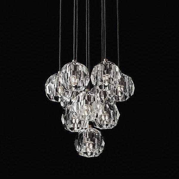 Люстра Boule De Cristal Round Cluster Chandelier 10 Chrome Хром в Брянске | Loft Concept 