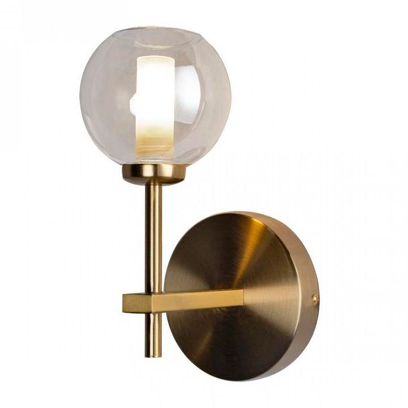 Бра RH Boule de Cristal Single Wall Lamp amber Gold Золотой Амбре янтарь Бра RH Boule de Cristal Single Wall Lamp amber Gold Золотой Амбре янтарь в Брянске | Loft Concept