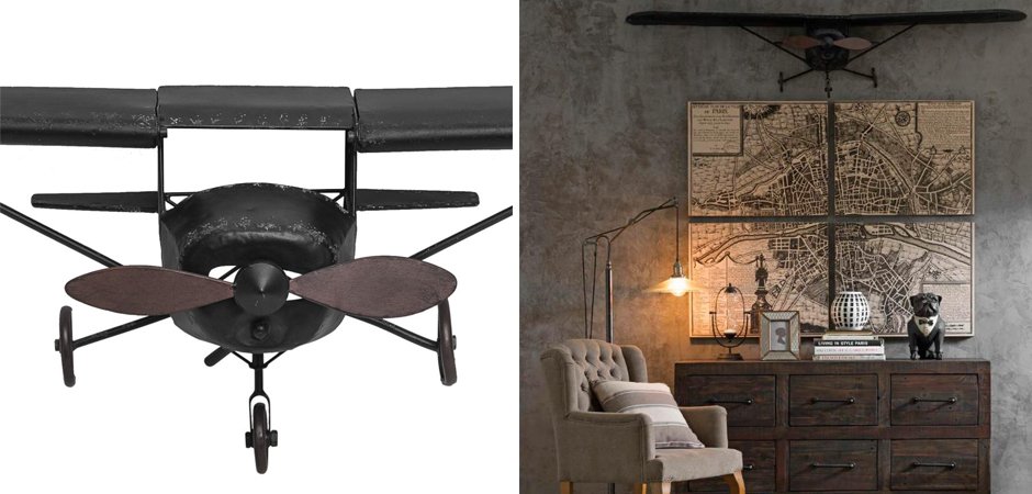 Самолет аксессуар на стену Самолет аксессуар на стену - Loft-Concept в Брянске