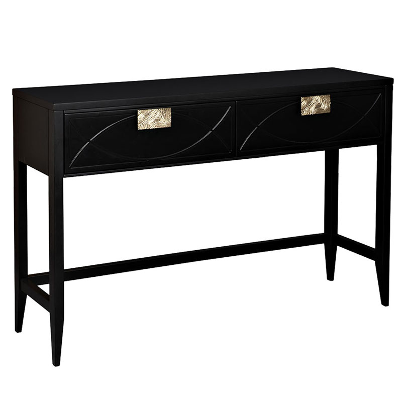 Консоль Amelie Black Console Черный Золотой Консоль Amelie Black Console Черный Золотой в Брянске | Loft Concept